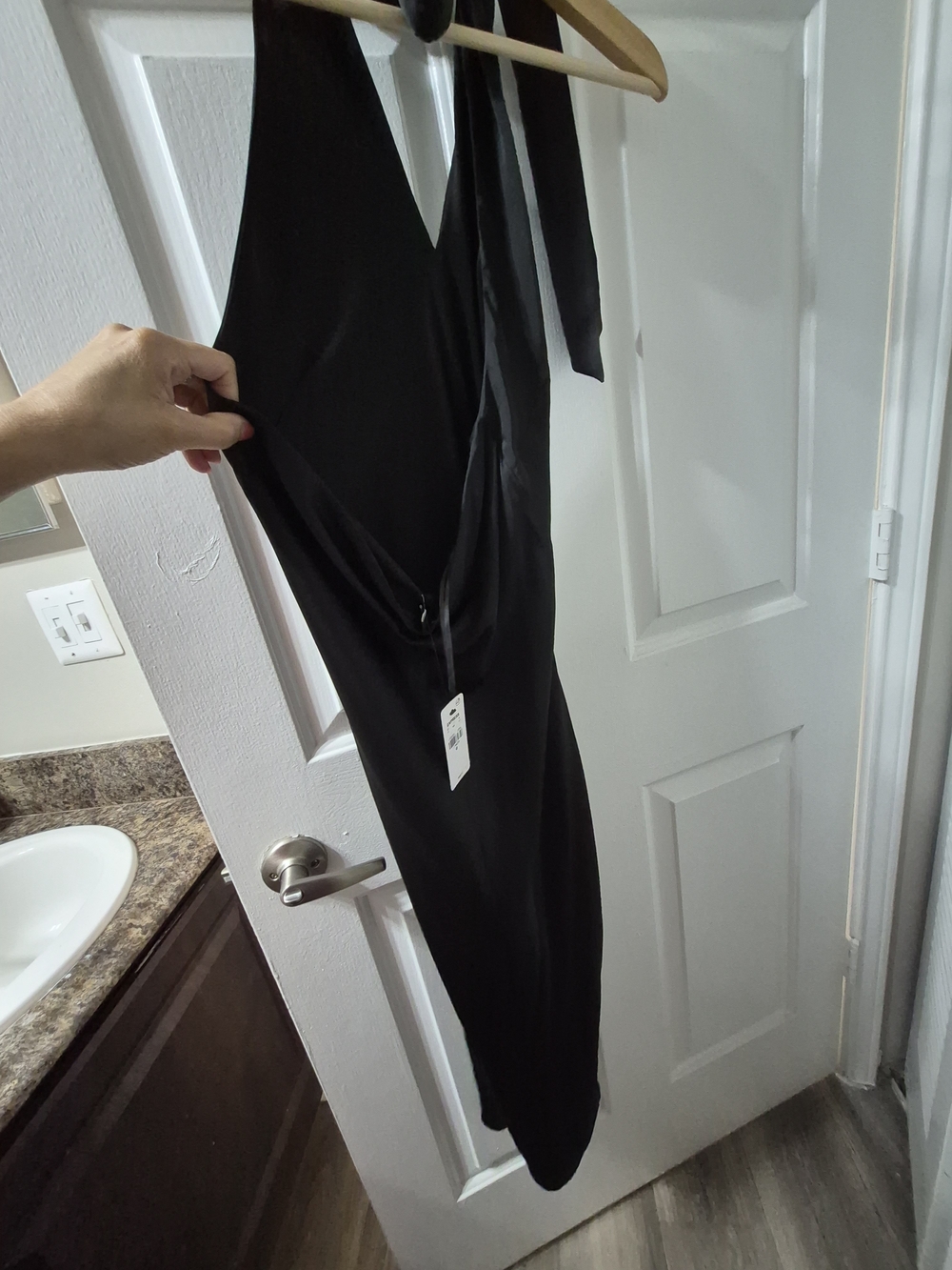 Express Black Halter Jumpsuit